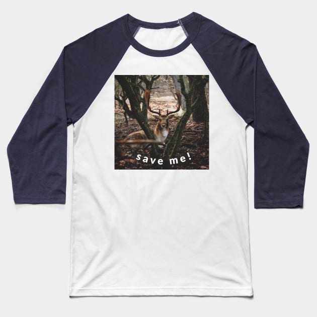 save me! Baseball T-Shirt by Zipora